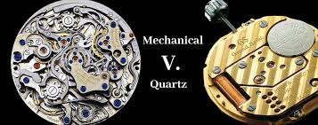 Comparison of mechanical and quartz watch movements showcasing their intricate designs.
