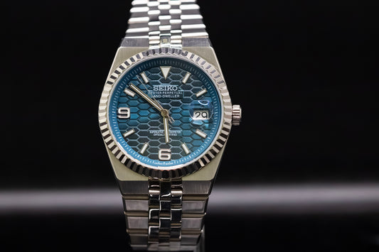 Seiko Mod Land Dweller Blue