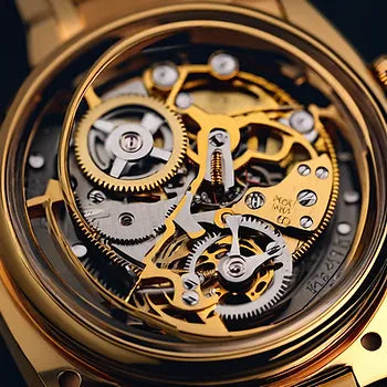 Detailed view of watch gears showcasing the intricacies in the watch anatomy guide.