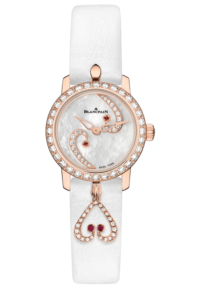 Blancpain Ladybird Ultraplate Diamond Red Gold Mother of Pearl Ladies Watch - 0063A 2954 63A