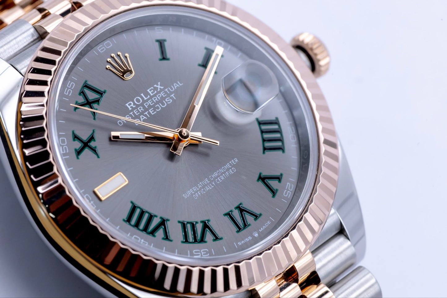 2023 Rolex "Wimbledon" Datejust 41 Everose Complete Set