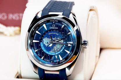 2025 Omega Seamaster Aqua Terra "World Timer" Complete Set