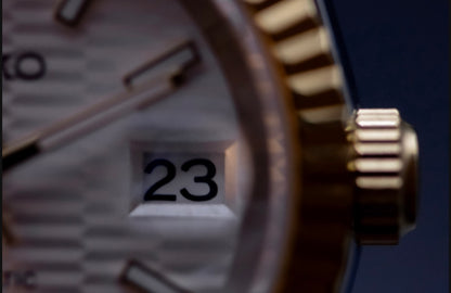 Seikomod White TwoTone DateJust image 2