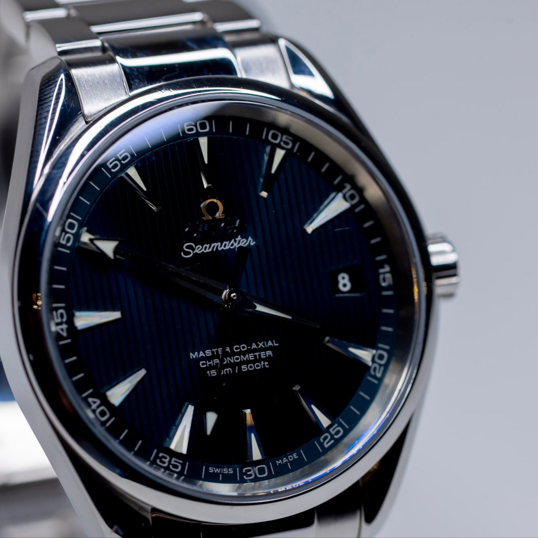 Omega Seamaster Aqua Terra 41.5mm Blue Dial Stainless Steel Automatic