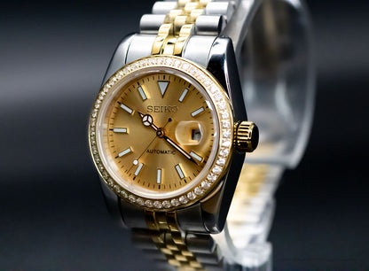 Champagne DateJust Seikomod image 3