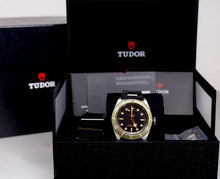 Tudor Black Bay Harrods Edition 41mm watch in presentation box with black and green design.