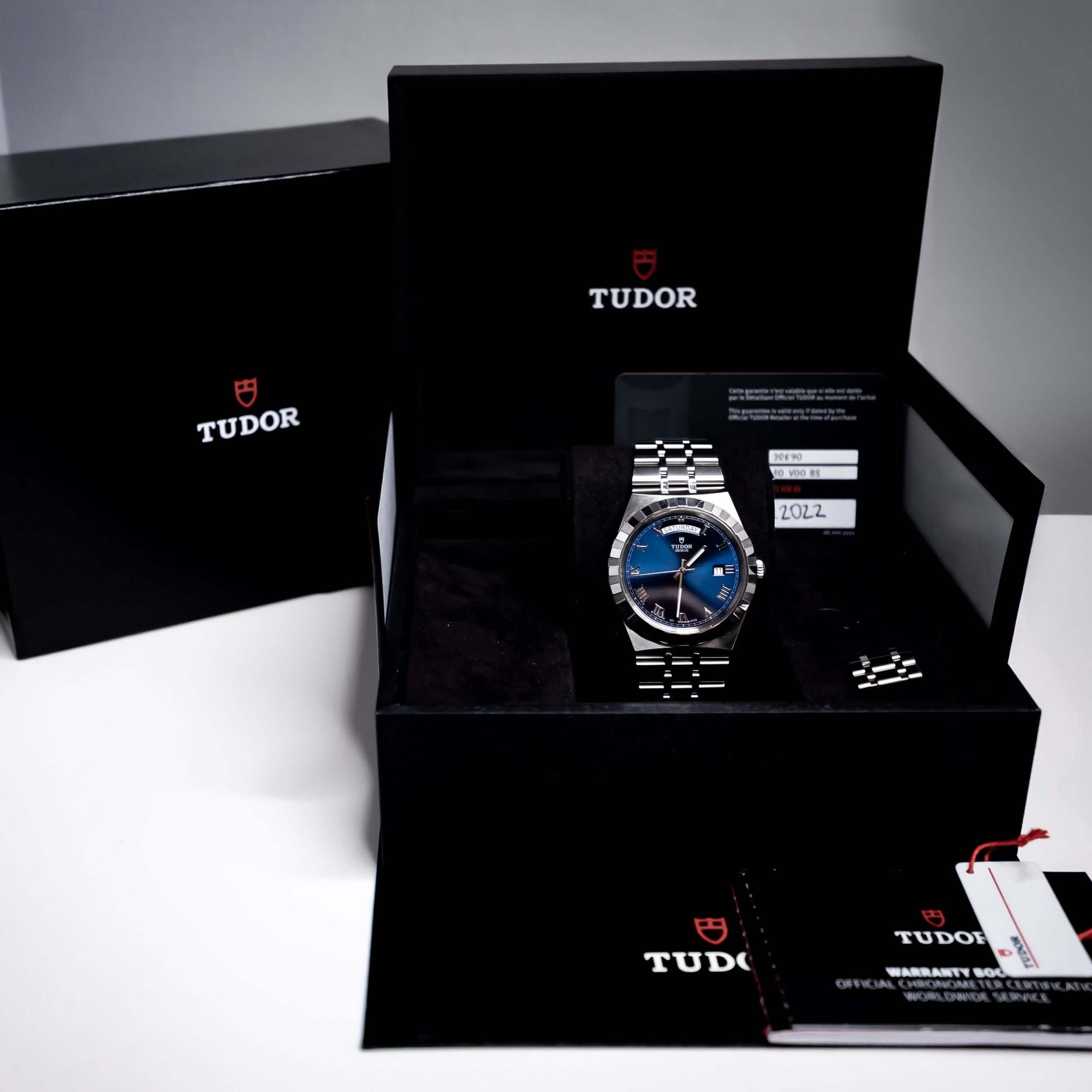Tudor Royal 41 Blue Dial Day Date Stainless Steel M28600-0005