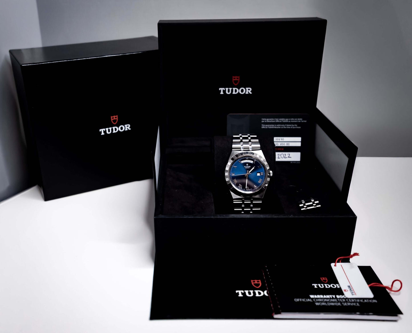 Tudor Royal 41 Blue Dial Day Date Stainless Steel M28600-0005