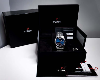 Tudor Royal 41 Blue Dial Day Date Stainless Steel M28600-0005