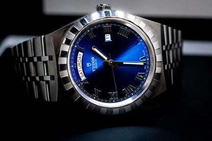 Tudor Royal 41 Blue Dial Day Date Stainless Steel M28600-0005