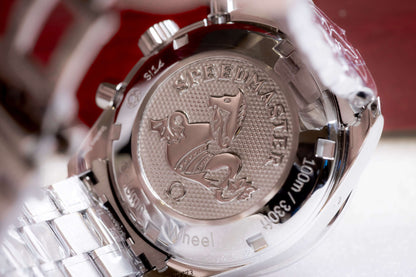 2025 OMG Speedmaster 38 Blue Dial Chronograph 324.30.38.50.03.001 – Full Set watch case back detail