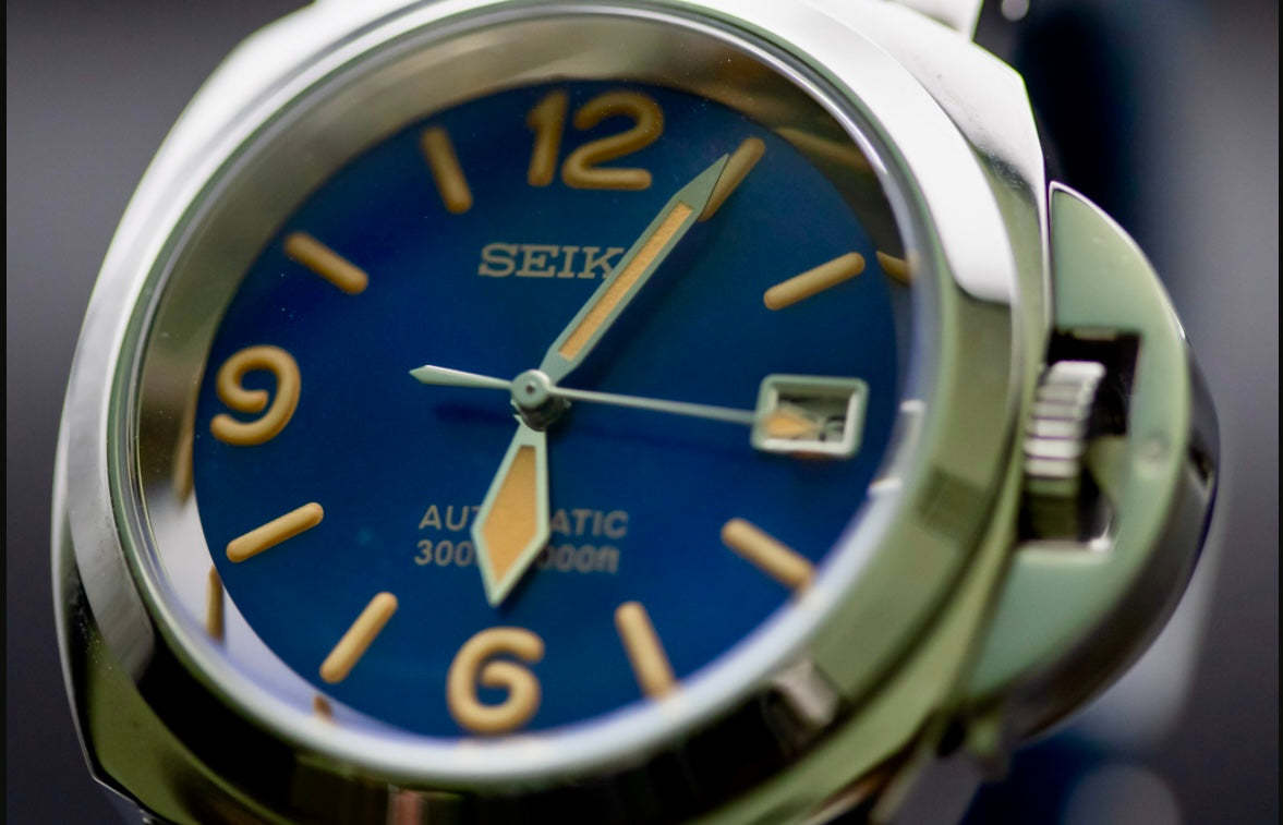 Seiko Mod Blue Dial Luminor image 2