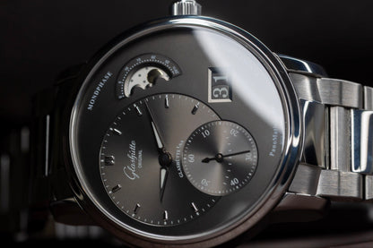 Glashütte Original PanoMaticLunar 1-90-02-43-32-24 Grey Dial 40mm Automatic Big Date