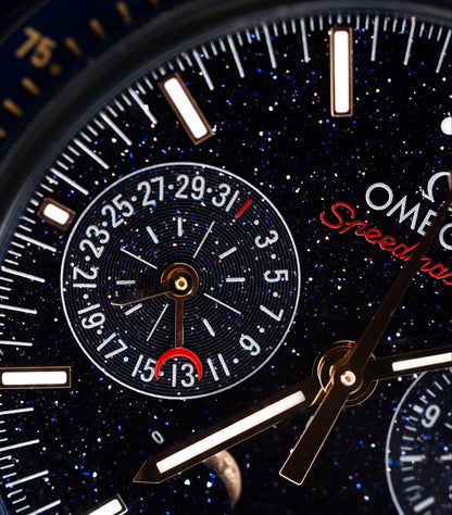 2022 Omega Speedmaster Moophase "Blue Side Of The Moon" Complete Set Ref: 304.93.44.52.03.002