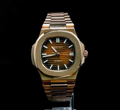 Seikomod Nautilus de oro rosa