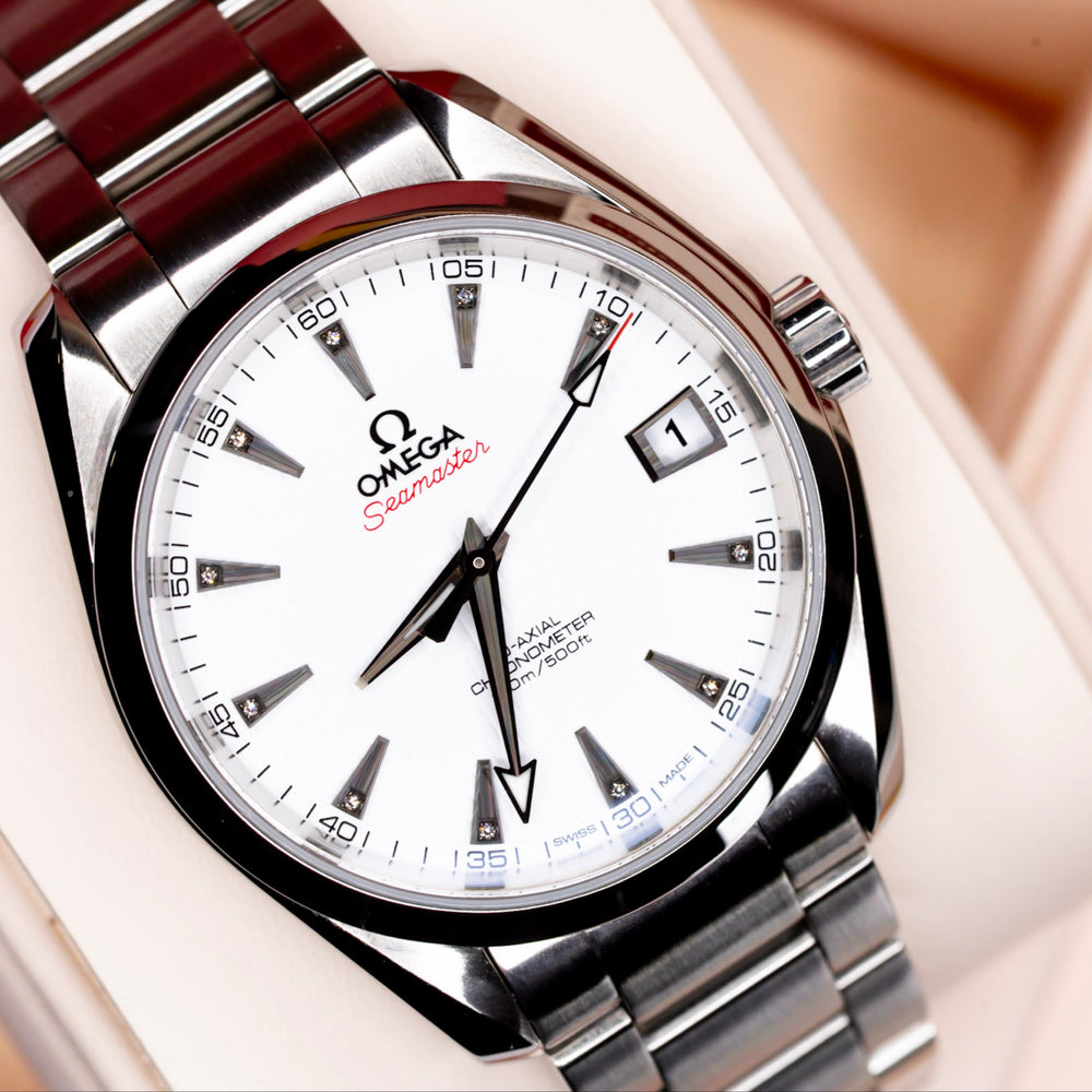2021 Omega Seamaster AquaTerra "Diamond Index" Complete Set!