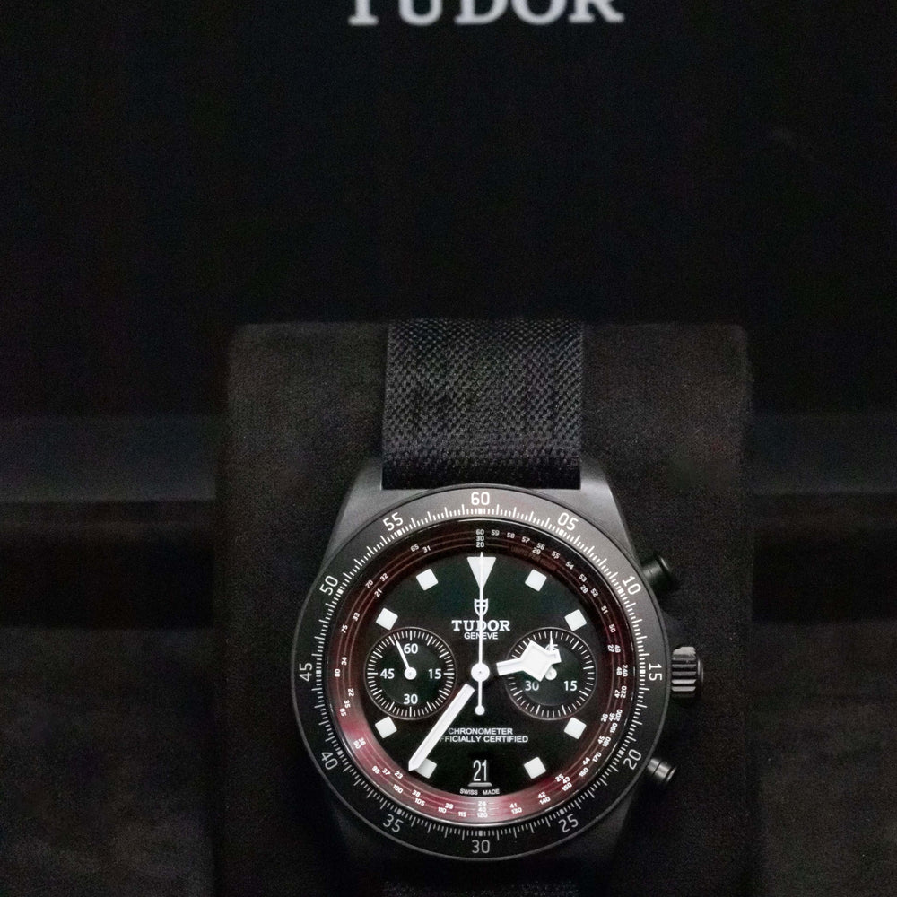 Tudor Pelagos FXD Chrono M25827KN Black Carbon Cycling Edition - 2024 FULL SET in elegant display box.