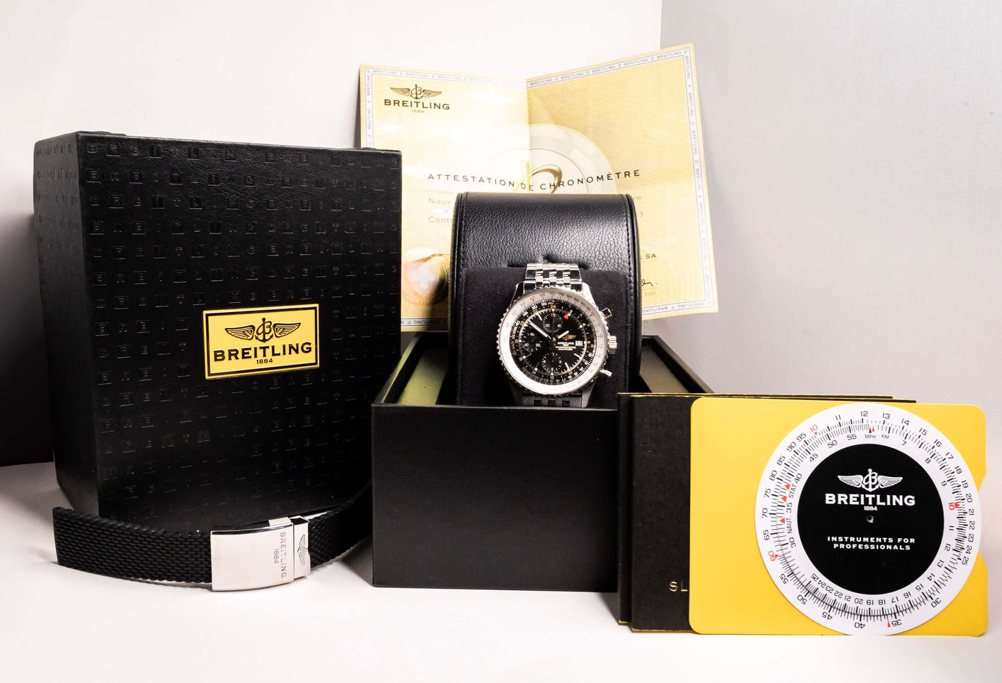 Breitling Navitimer World Chronograph GMT 46 mm – Black Dial – Ref. A2432212/B726