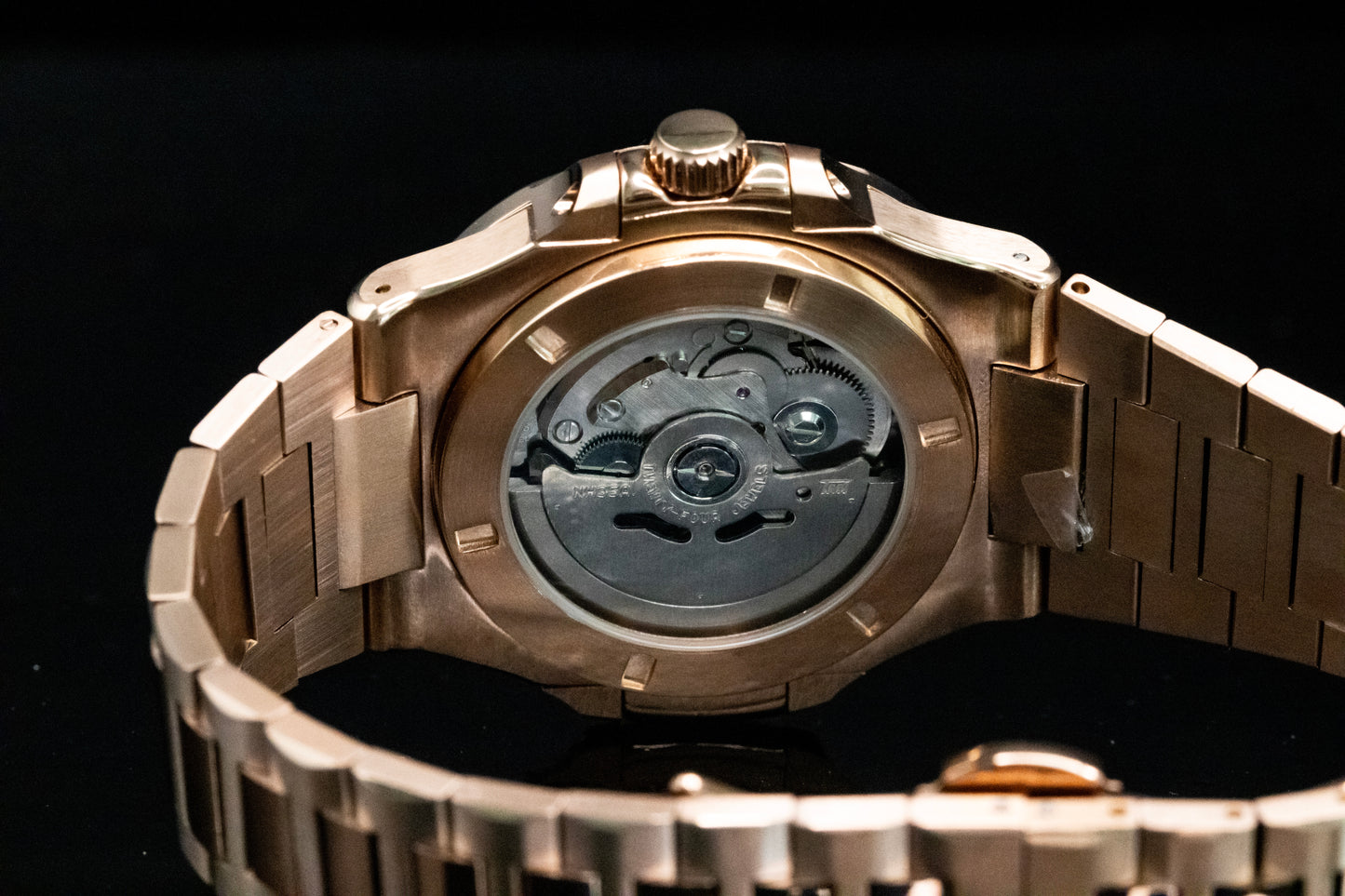 Seikomod Nautilus de oro rosa