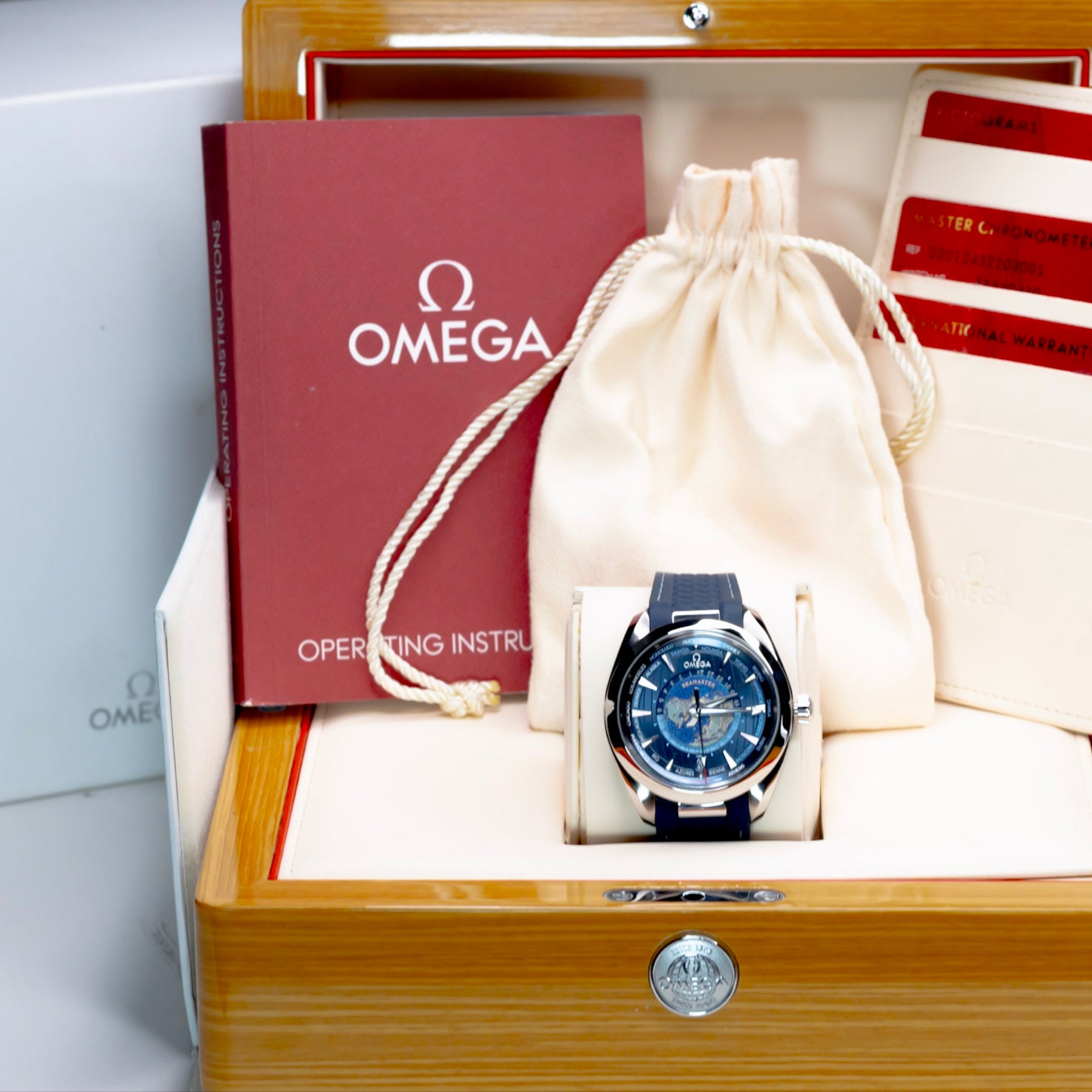 2025 Omega Seamaster Aqua Terra "World Timer" Complete Set
