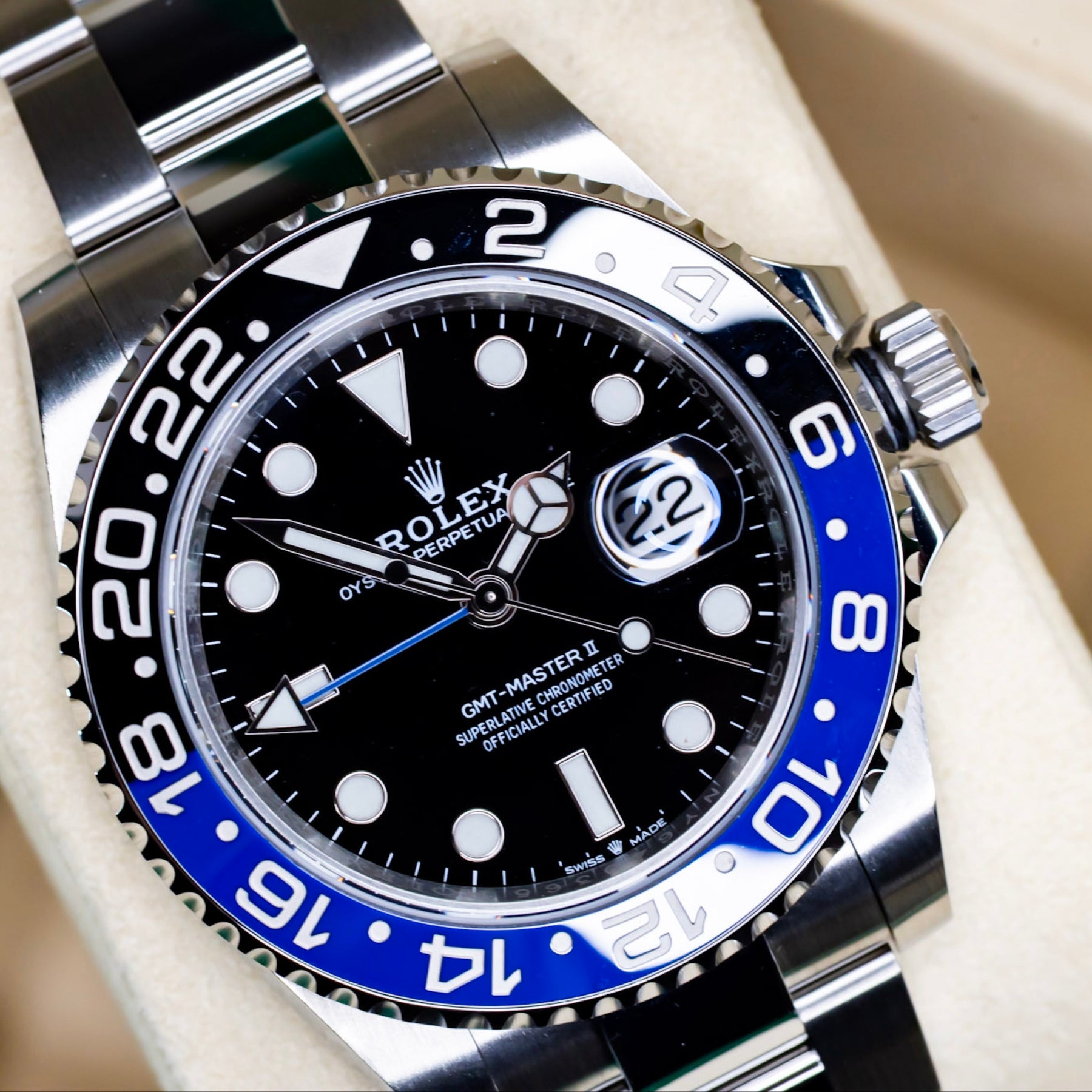 2022 Rolex GMT Master II "Batman" Complete Set