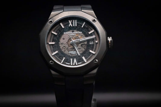 Baume & Mercier Riviera Automatic Skeleton Black-Steel ADLC (Ref. 10617)