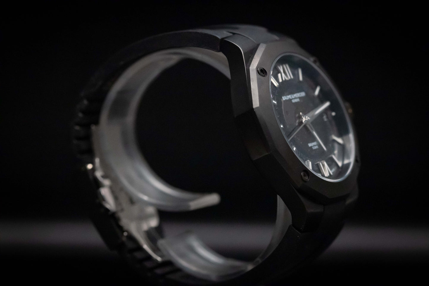 Baume & Mercier Riviera Automatic Skeleton Black-Steel ADLC (Ref. 10617)