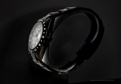 Black Seikomod Explorer II GMT image 1