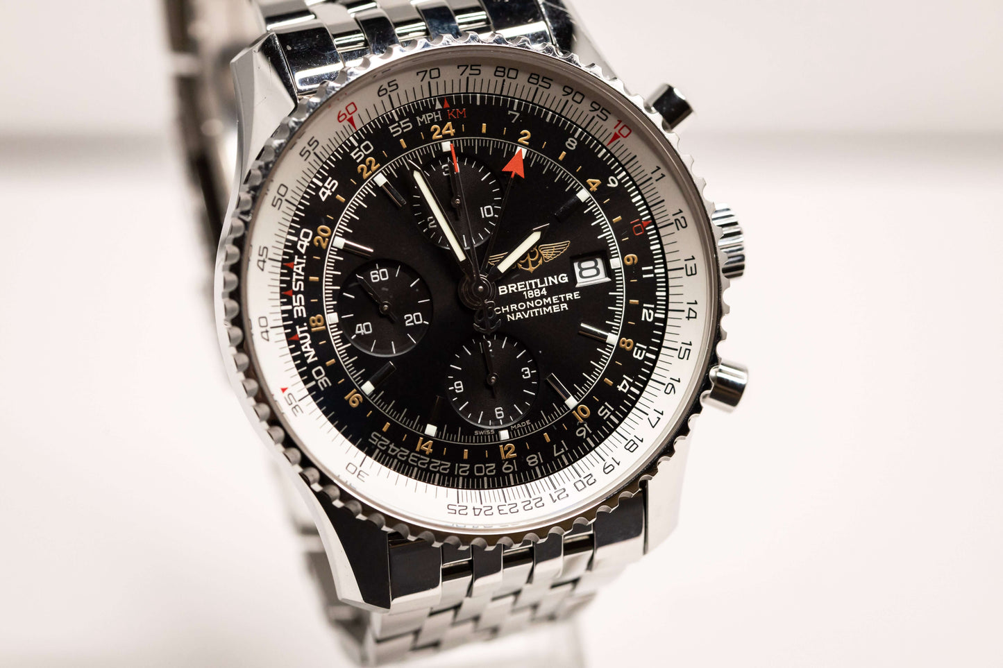Breitling Navitimer World Chronograph GMT 46 mm – Black Dial – Ref. A2432212/B726