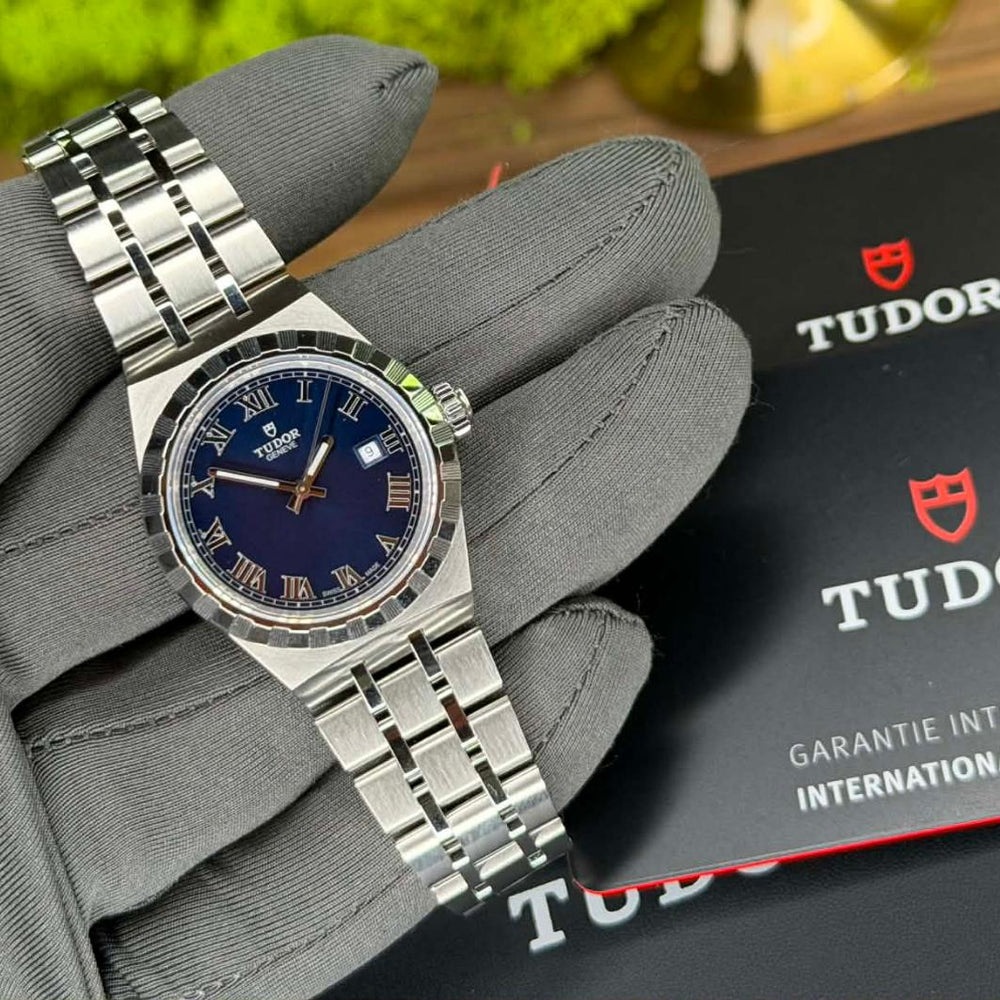 Tudor Royal 28300 Blue Dial 28mm Automatic Steel Integrated Bracelet Date