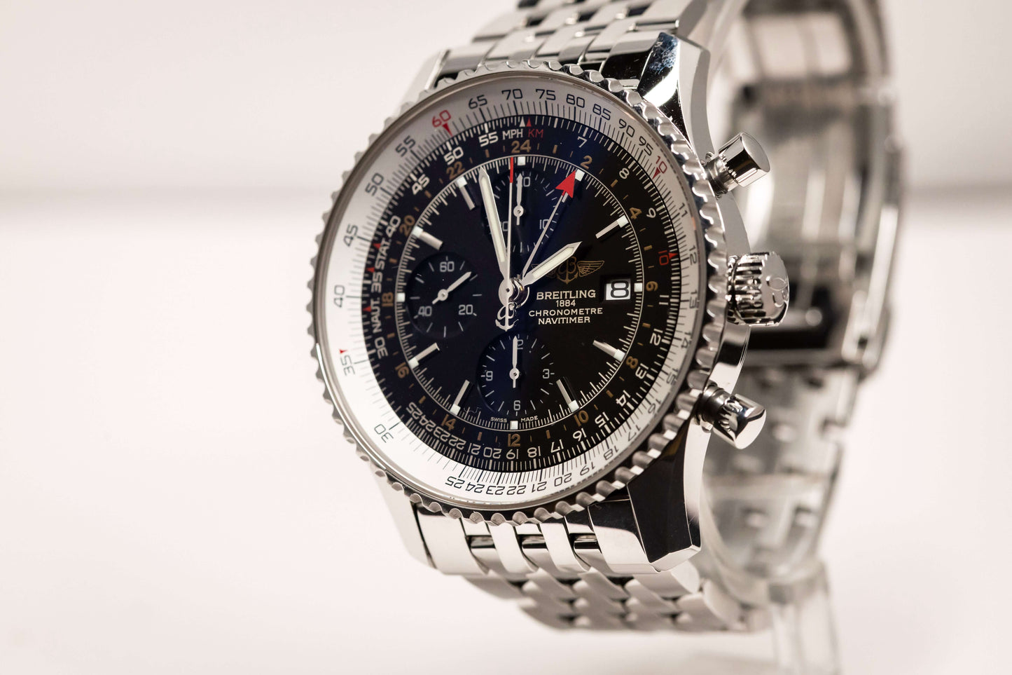 Breitling Navitimer World Chronograph GMT 46 mm – Black Dial – Ref. A2432212/B726