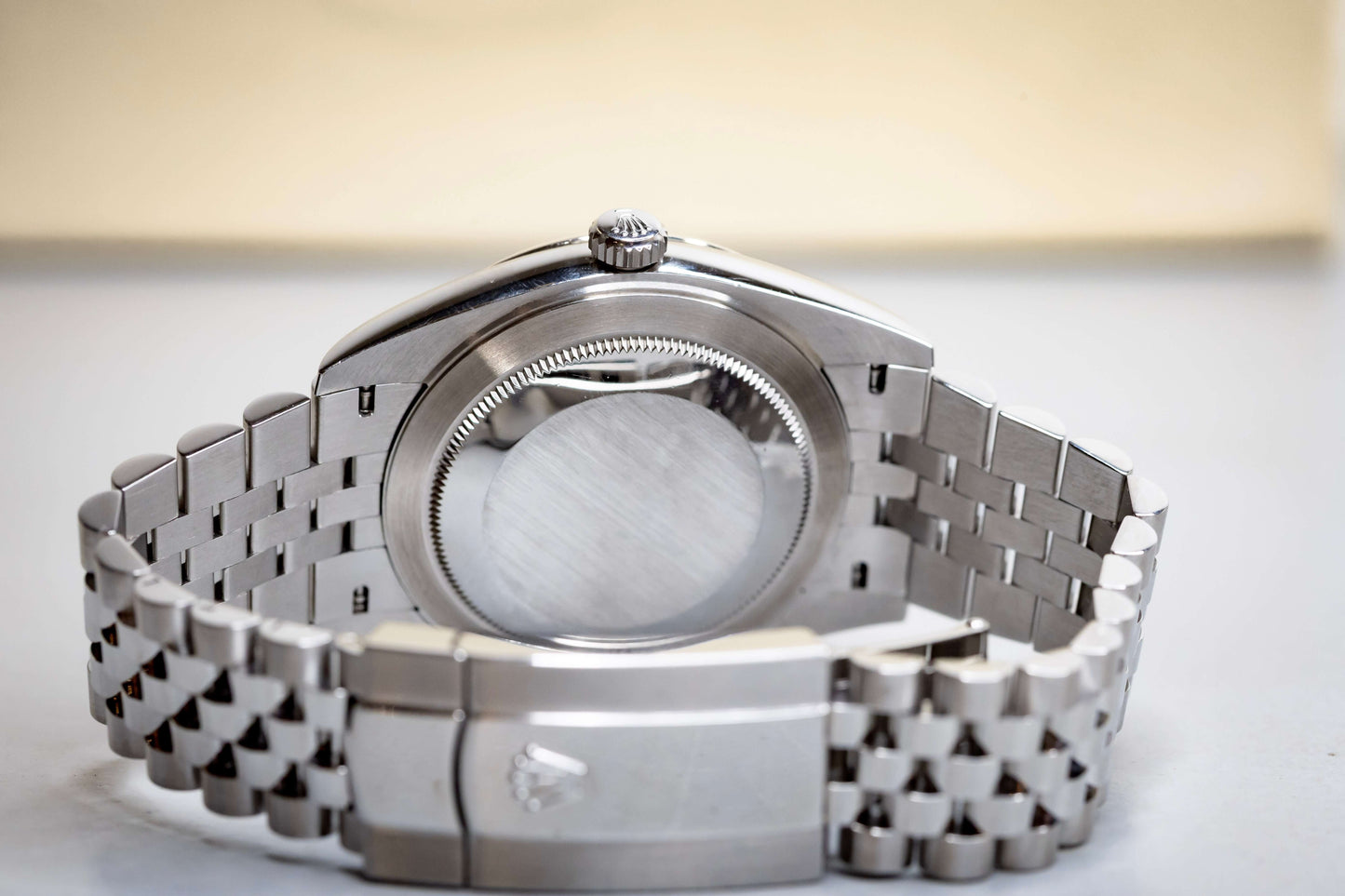 2020 Rolex DateJust 41 Slate Dial Fluted Bezel Jubilee 126334 – Full Set back view showing Jubilee bracelet.