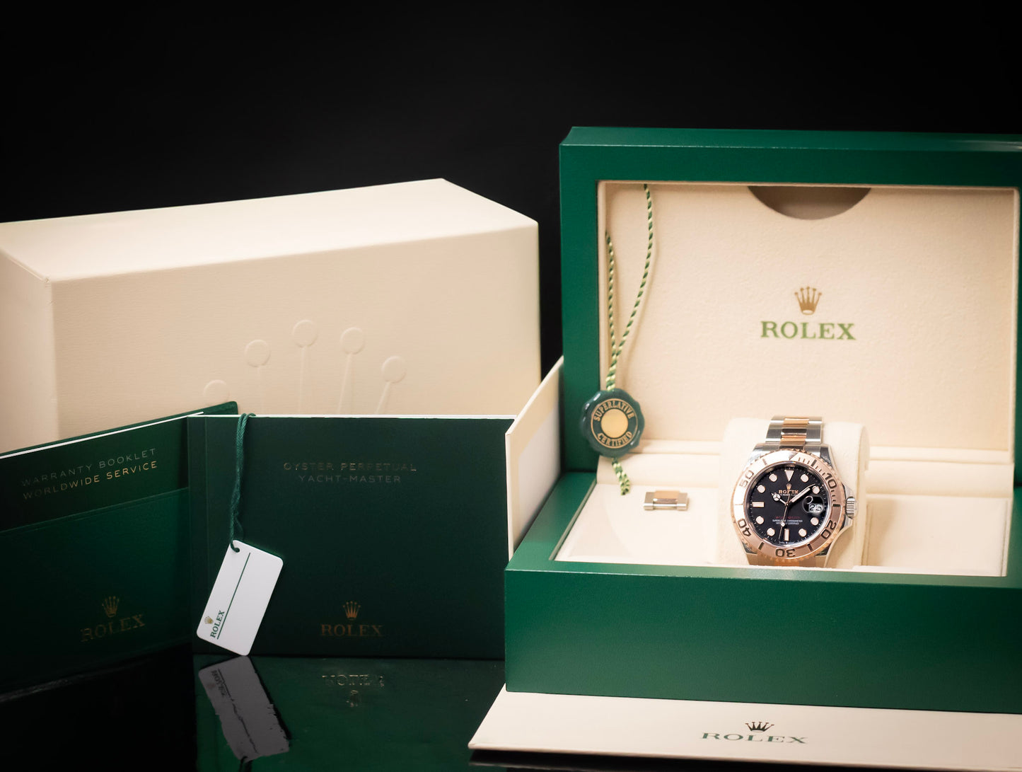 2023 Rolex Yacht-Master 40 126621-0002 Everose Gold & Oystersteel Black Dial 40mm Automatic