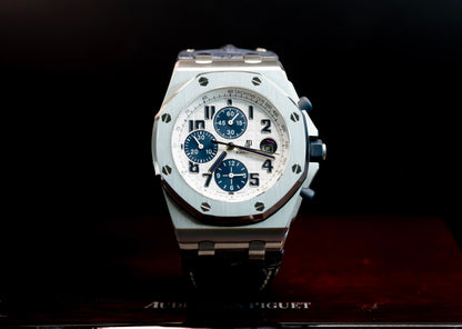 Audemars Piguet Royal Oak Offshore - Ref. 26170ST.OO.D305CR.01 | White Dial with Blue Accents | 42mm | Automatic Chronograph