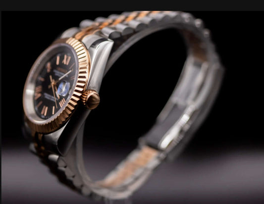 Seikomod Black and Gold Two Tone Date Just image 1