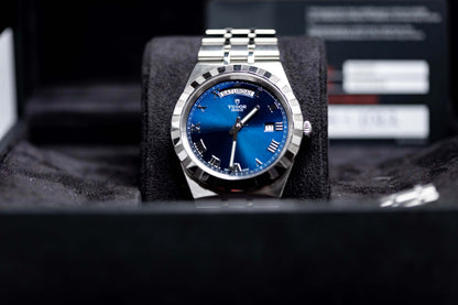 Tudor Royal 41 Blue Dial Day Date Stainless Steel M28600-0005