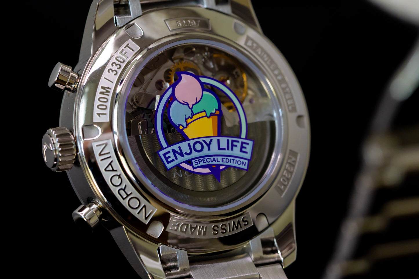 Norqain Freedom 60 Chrono 40mm – “Enjoy Life” Ice Cream Limited Edition | Full Set | BNIB