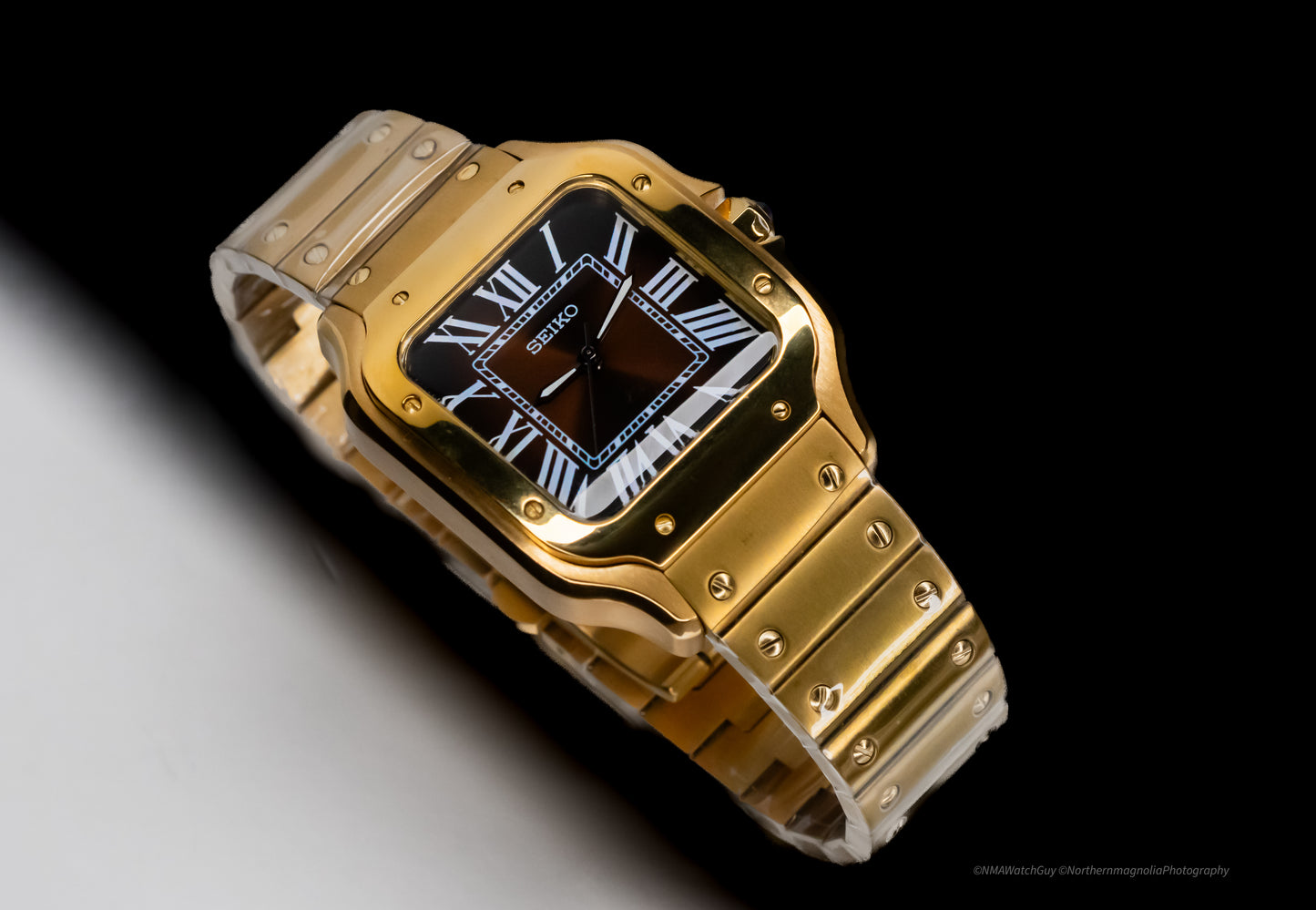 SeikoMod Santos RoseGold image 5