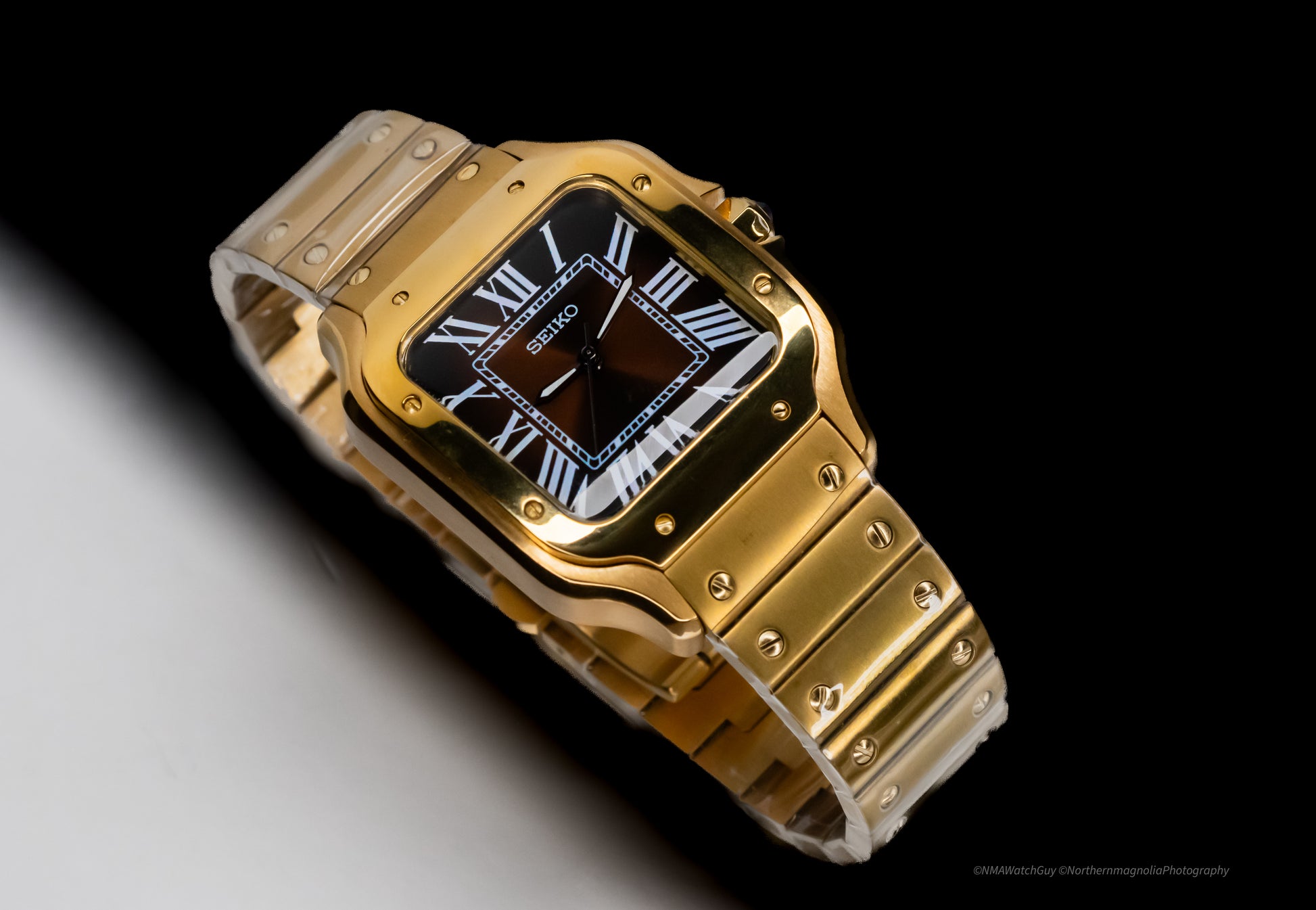 SeikoMod Santos RoseGold image 5