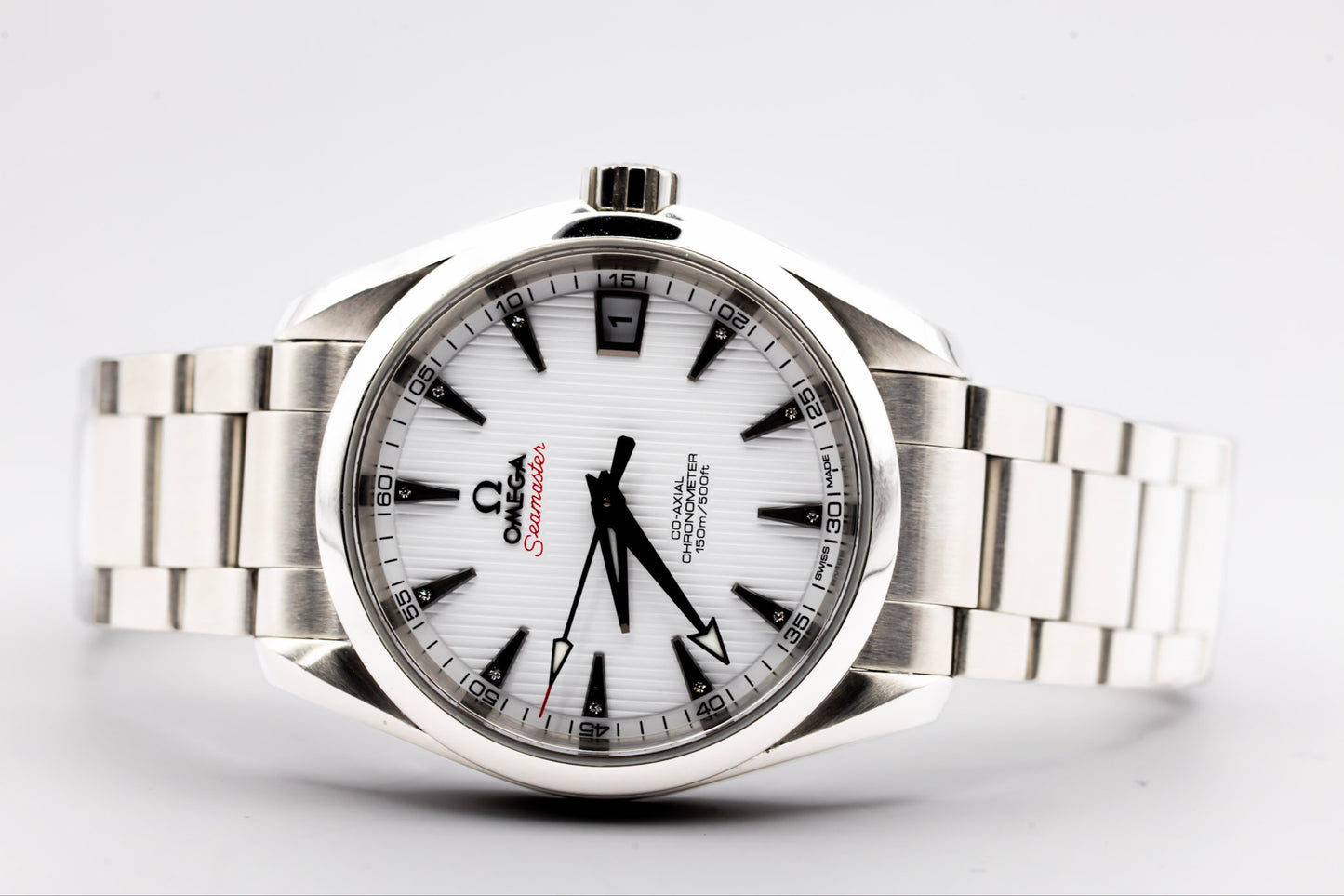 2021 Omega Seamaster AquaTerra "Diamond Index" Complete Set!