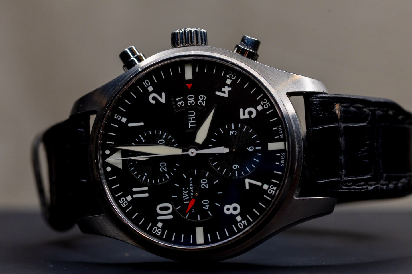 IWC Pilots Watch Chrono Original Box & Papers GREAT PRICE