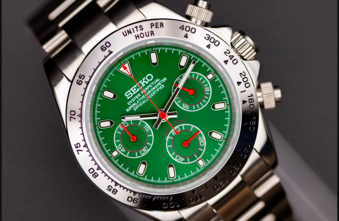 Seikomod Daytona - Green dial image 3