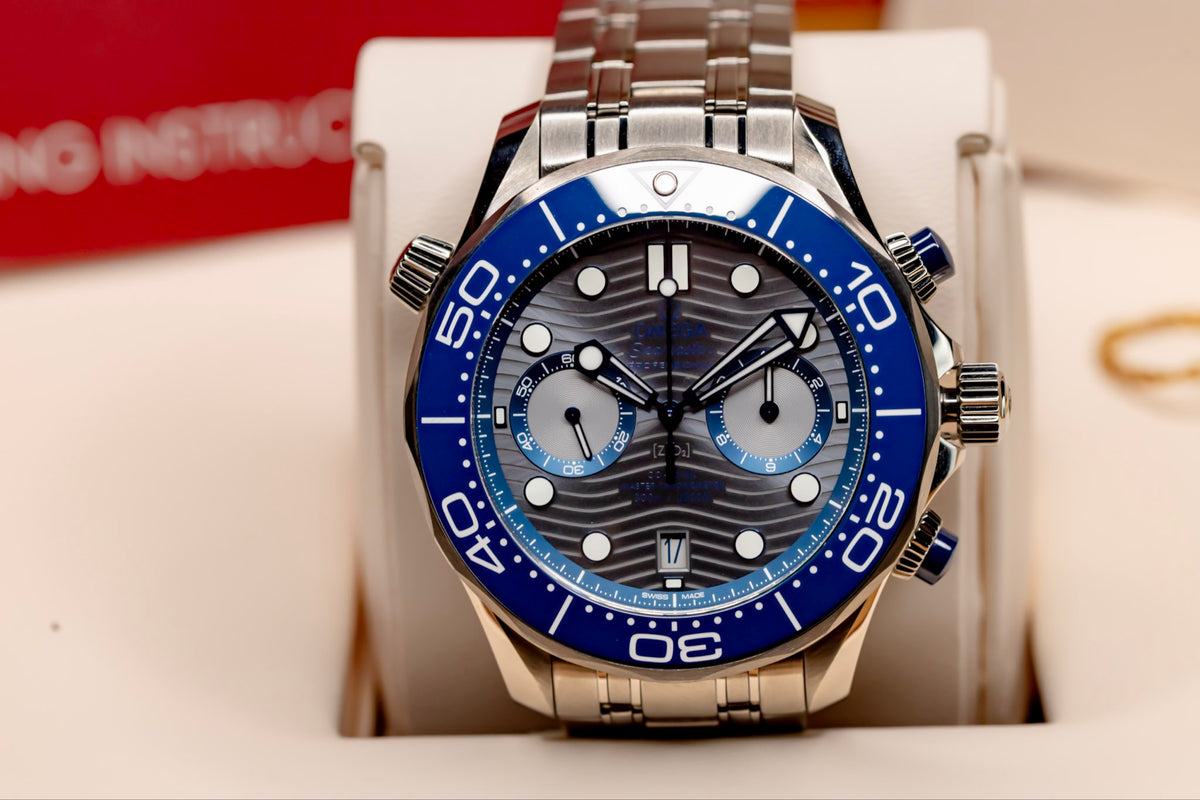 2023 Omega Seamaster Diver 300M Chronograph Complete Set