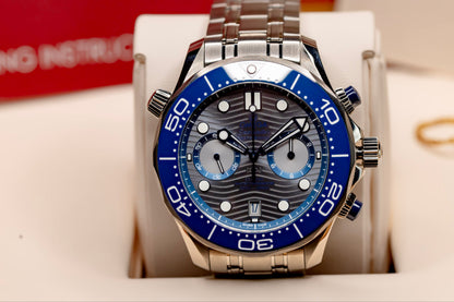 2023 Omega Seamaster Diver 300M Chronograph Complete Set