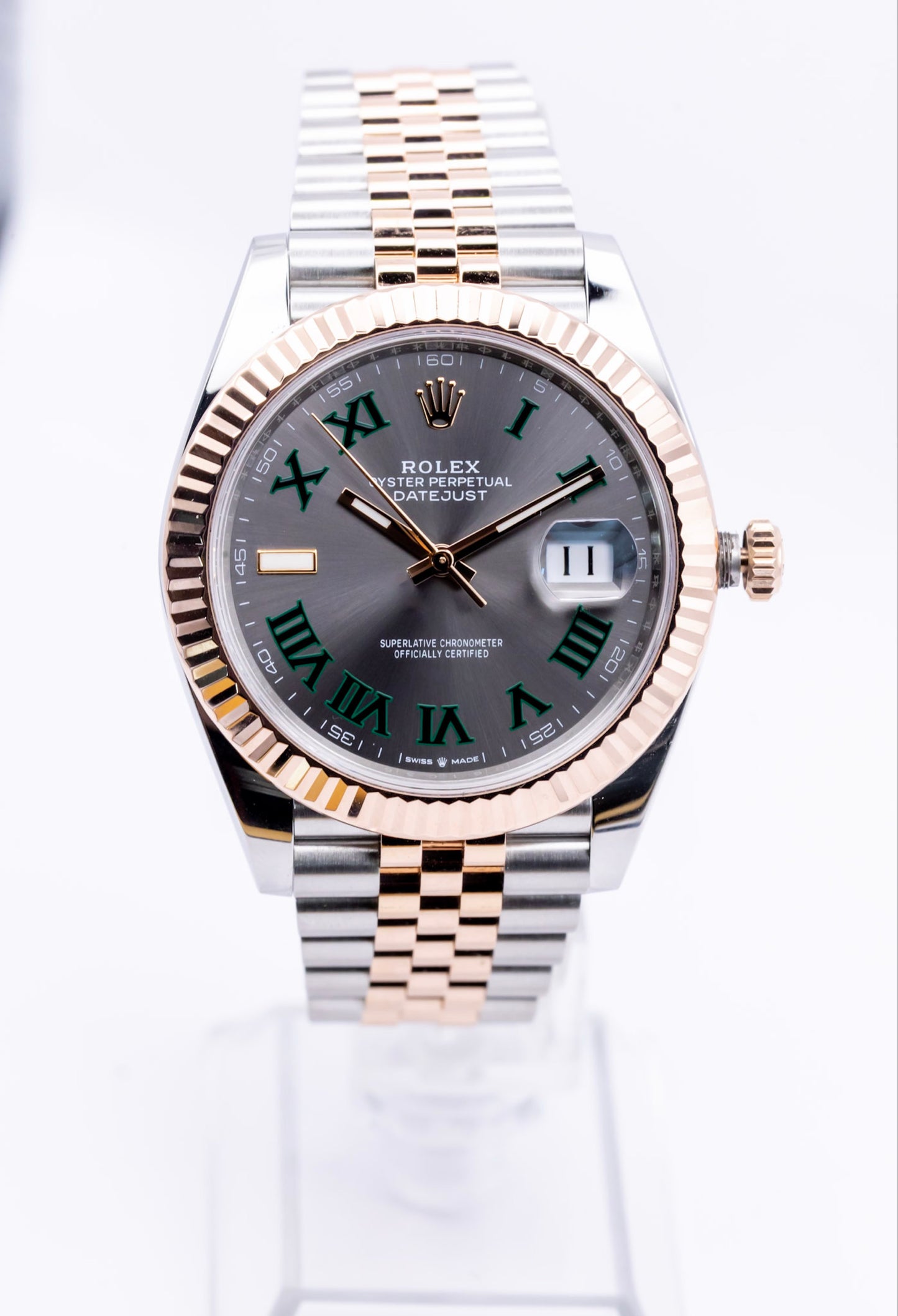 2023 Rolex "Wimbledon" Datejust 41 Everose Complete Set