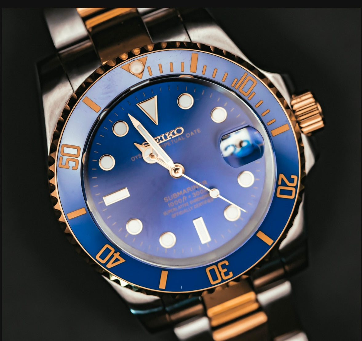 Seikomod "Bluesy" Two-tone Diver  image 4