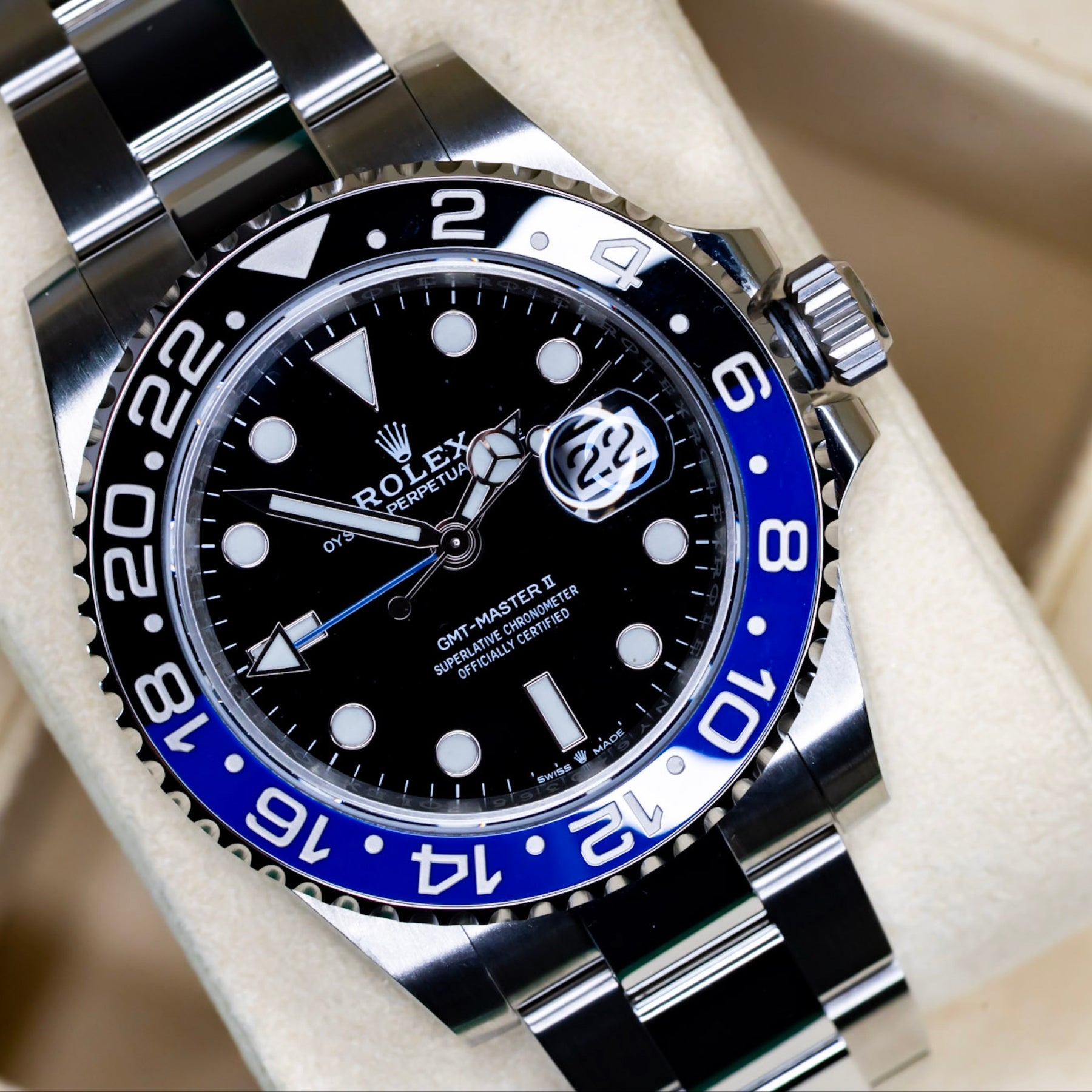2022 Rolex GMT Master II "Batman" Complete Set