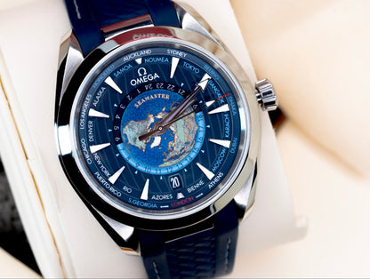 2025 Omega Seamaster Aqua Terra "World Timer" Complete Set