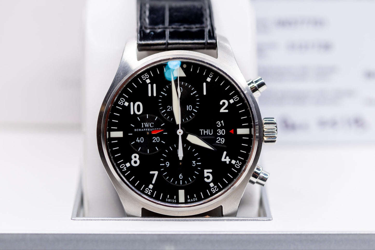 IWC Pilots Watch Chrono Original Box & Papers GREAT PRICE