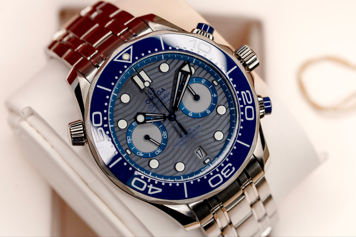 2023 Omega Seamaster Diver 300M Chronograph Complete Set